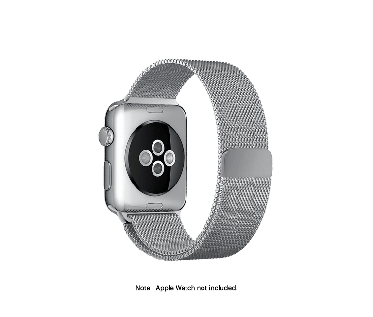 Silver magnetic metal strap for iwatch