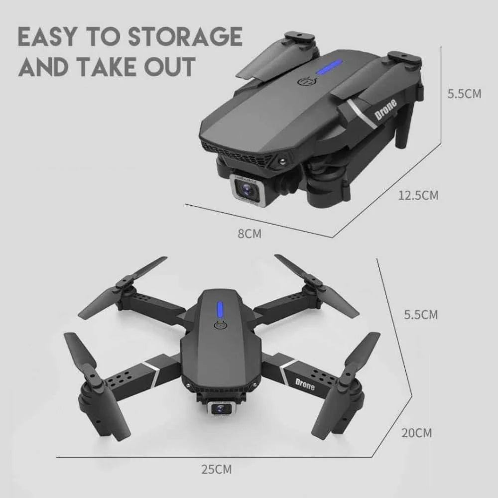 E88 Foldable Quadcopter with WiFi FPV Dual Camera