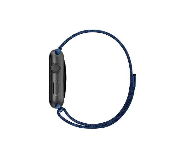 Blue magnetic metal strap for iwatch
