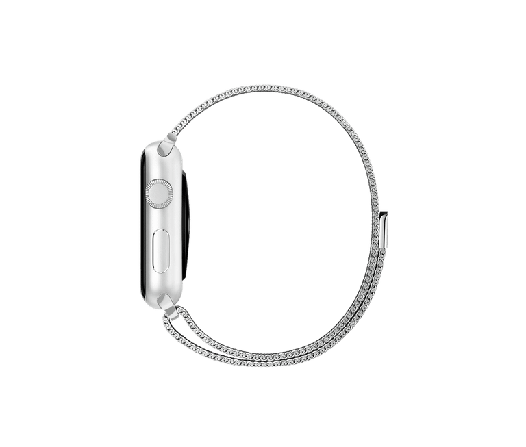 Silver magnetic metal strap for iwatch
