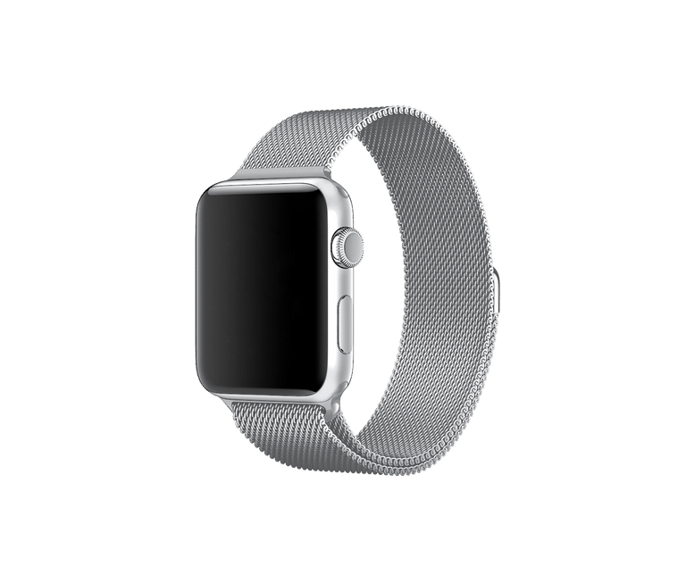 Silver magnetic metal strap for iwatch