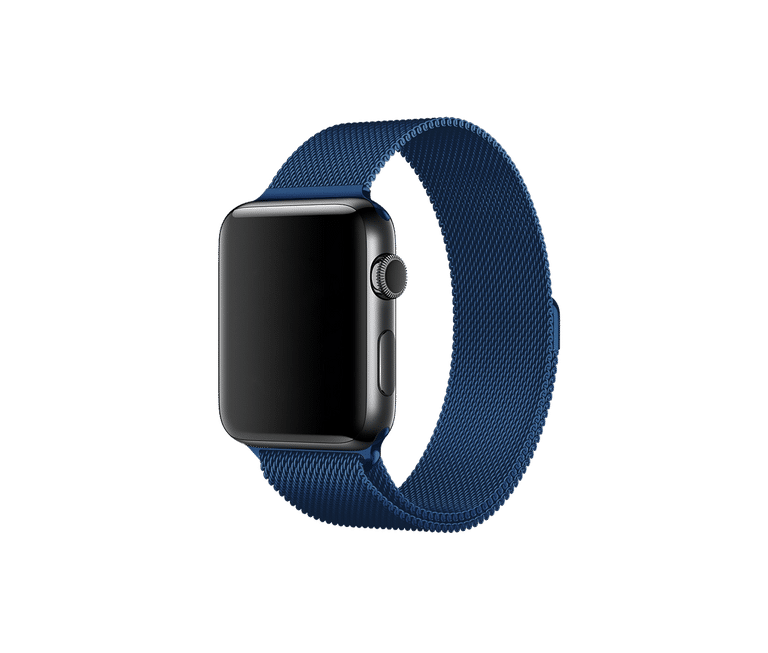 Blue magnetic metal strap for iwatch