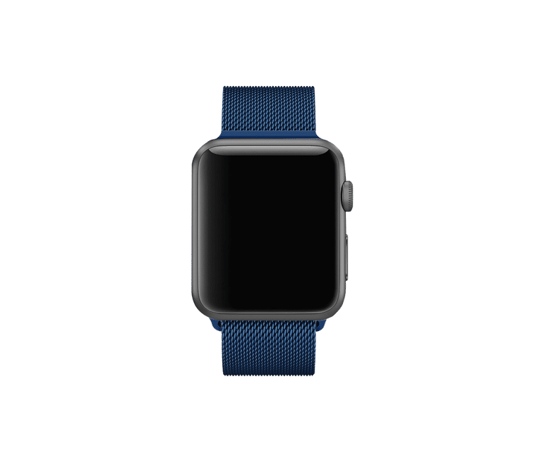 Blue magnetic metal strap for iwatch